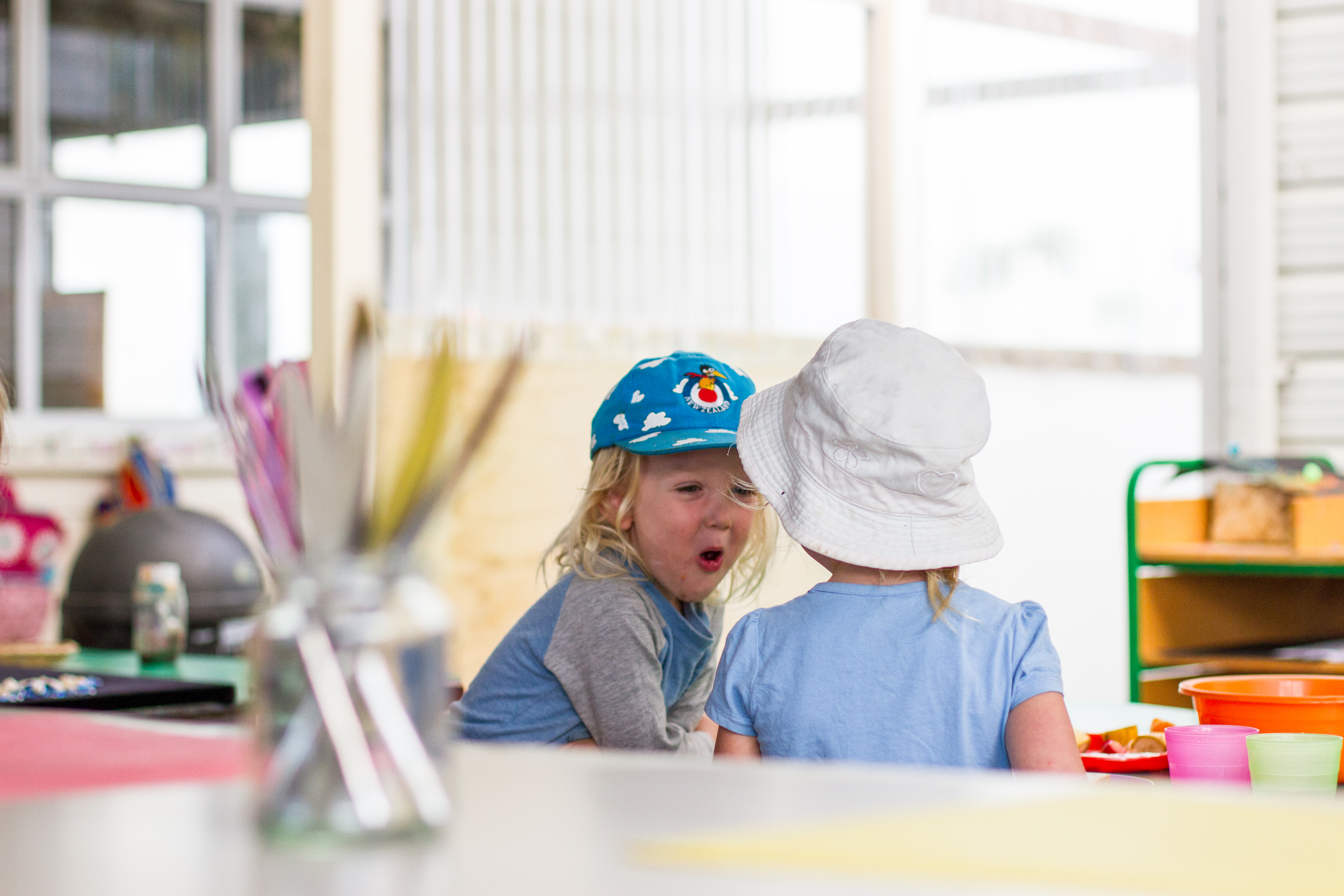 Te Pahu Preschool children making friends